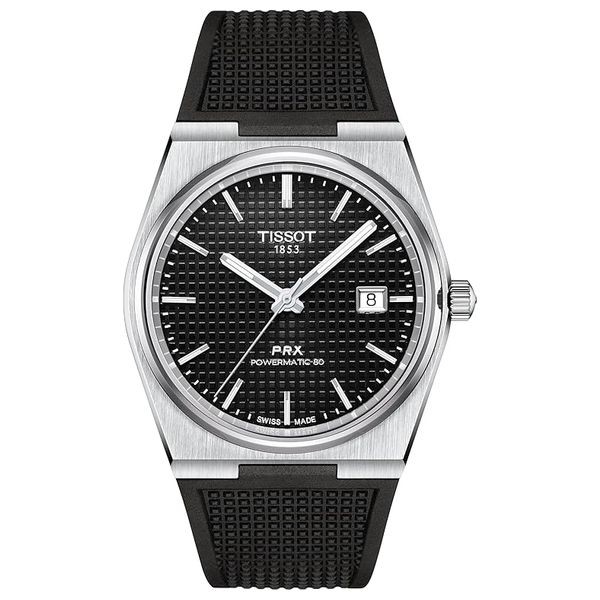  Tissot Watch For Men - Analog Display, Rubber Band - T1374071705100 - Black 