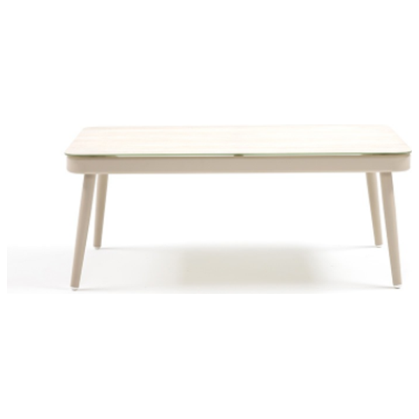  SADAF Garden Set 2+1+1 + Shell Patio Table - Beige 