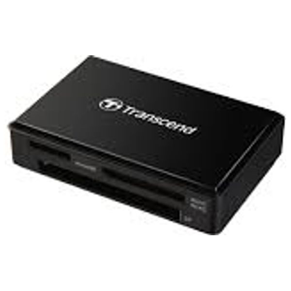 قارئ بطاقات متعدد الوظائف ترانسيند - يو اس بي 3.1 الجيل الأول - أسود