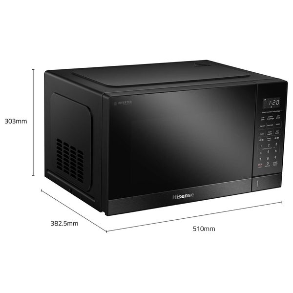  Hisense HMAS3411SSV - Microwave - 1100 W - 34 L - Dark Stainless 