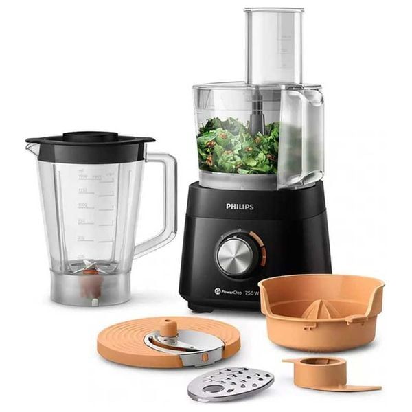 Philips HR7302/90 - Food Processor - Black 