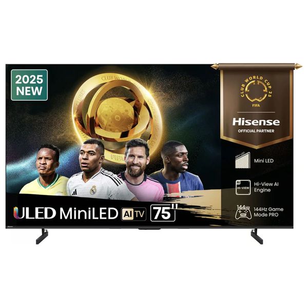  Hisense 75-Inch 75U7N Series - Smart - 4K - Mini-LED - 144Hz 