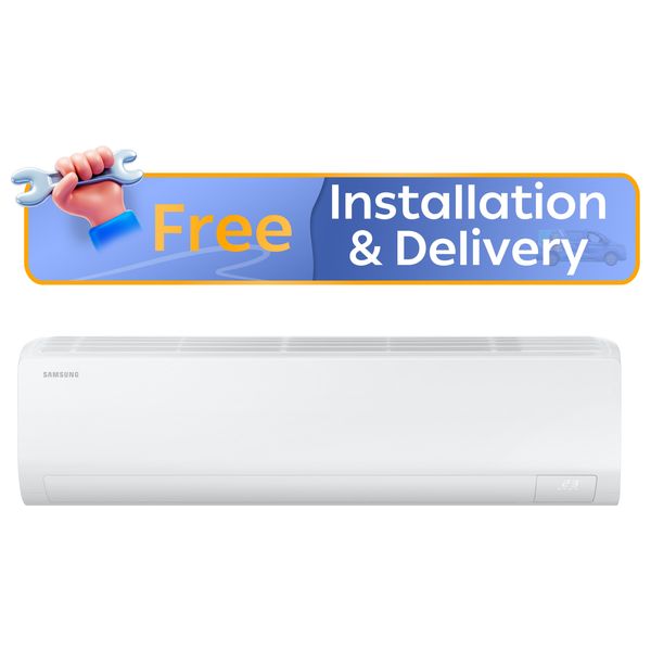  Samsung AR18DSFZAWK - Wall Mounted Split AC - 1.5 ton - 4 Way Airflow  - Digital Inverter - White 