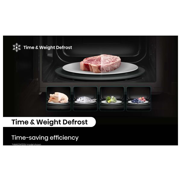  Hisense HMAS3411SSV - Microwave - 1100 W - 34 L - Dark Stainless 