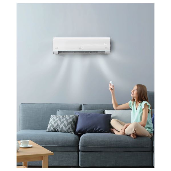  سبلت جداري كرافت - 1.5 طن - انفيرتر هايبر بوست - التحكم بالامبير - CRS2TAB-18HY - أبيض 