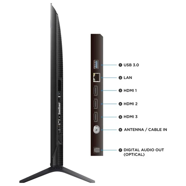  شاشة تي سي ال 50-انج فئة C6KS - سمارت - 4K - QD-Mini LED  - إصدار 2025 - 60 هيرتز 