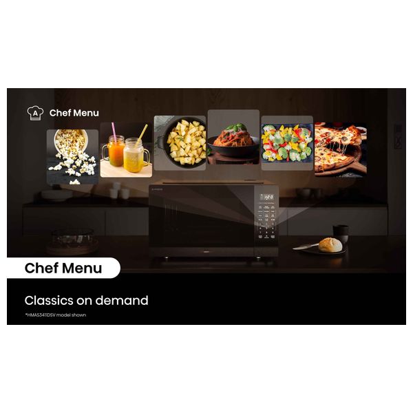  Hisense HMAS3411SSV - Microwave - 1100 W - 34 L - Dark Stainless 