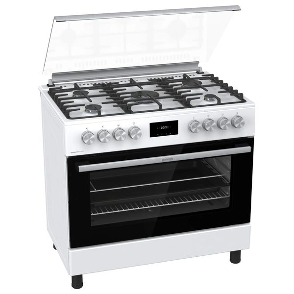 طباخ جورنجي غازي - 5 مشاعل - GGI9C21W - ابيض