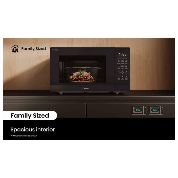  Hisense HMAS3411SSV - Microwave - 1100 W - 34 L - Dark Stainless 