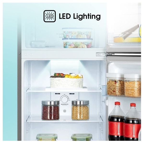  ثلاجة هايسنس بابين - 12 قدم - RT328N4DGN - سلفر 