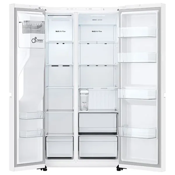  LG GCL-287DVWN - Side by Side Refrigerator - 22 Ft - Inverter - White 