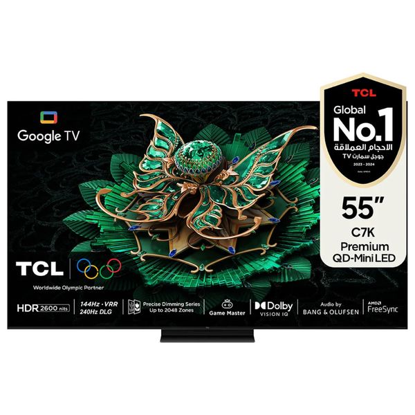  TCL 55-Inch C7K Series - Smart - 4K - QD-Mini LED - 120Hz - 2025 Model 