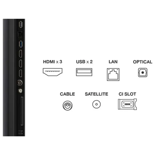  شاشة تي سي ال 50-انج فئة C6KS - سمارت - 4K - QD-Mini LED  - إصدار 2025 - 60 هيرتز 