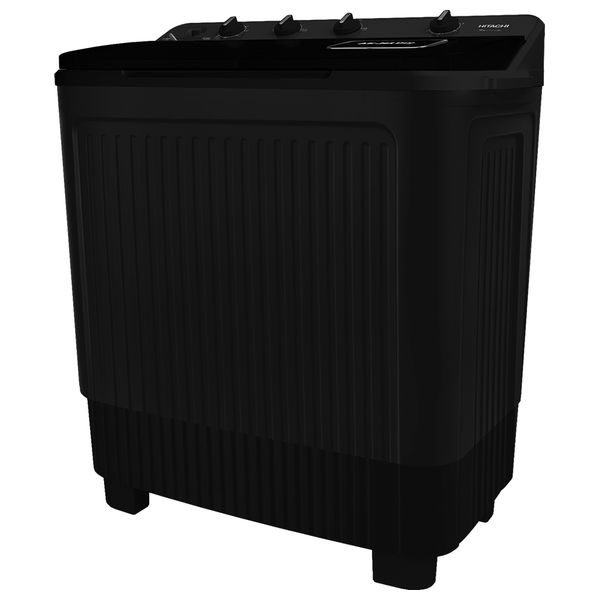 Hitachi LTT-14JWT-GBF - Twin Tub Washing Machine - 14 KG - 1350 R/min - Black 