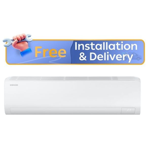 Samsung AR24DSFZAWK - Wall Mounted Split AC - 2 ton - 4 Way Airflow - Digital Inverter - White