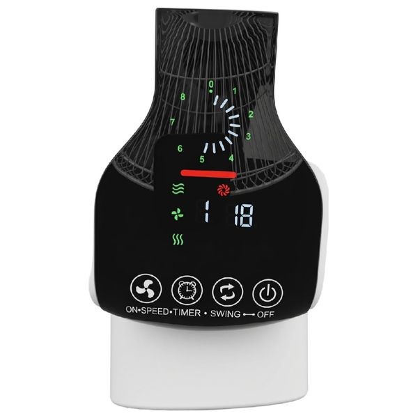  Sonic SN-WF-3377-RC - Wall Mounted Fan - 3-Speed - Remote Control - Black 