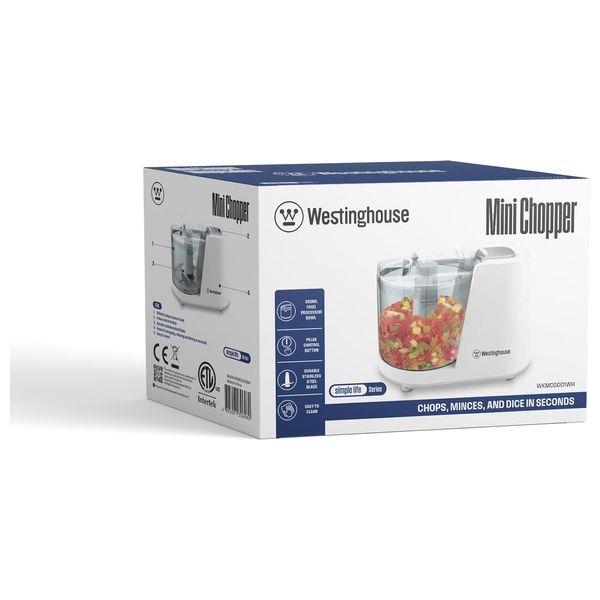  Westinghouse - Mini Chopper - WKMCGO01WH - 350 ml - 150 W - White 