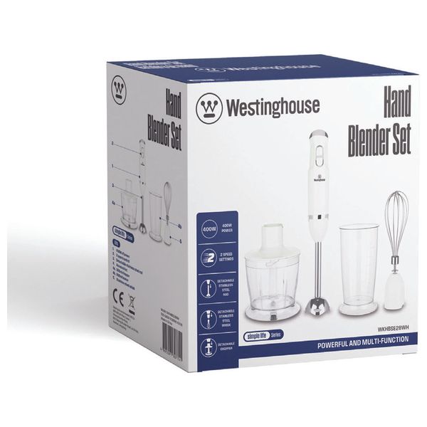  Westinghouse WKHBSE28WH - Hand Blender Set - 400 W - 600 ml - White 