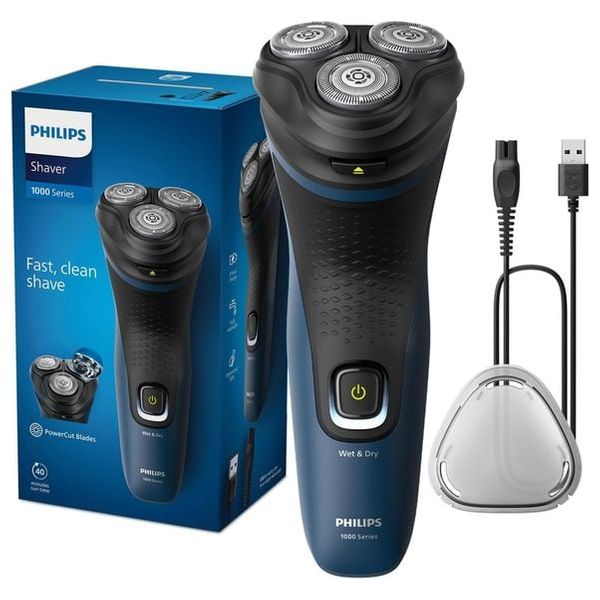  Philips S1151/00 - 1000 Series Wet & Dry Electric Shaver - Black 