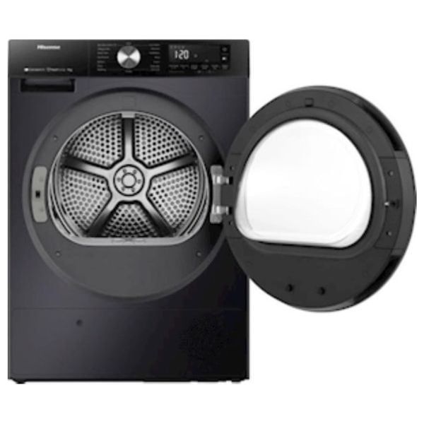  مجففة هايسنس فتحة امامية - 9 كغم - DH3S902BT - تيتانيوم رمادي + غلاية هايسنس - سعة 1.7 لتر - فلتر قابل للإزالة - H17KSSS2 - سلفر 