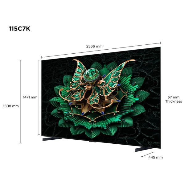  TCL 115-Inch C7K Series - Smart - 4K - QD-Mini LED - 144Hz - 2025 Model + PS5 + TCL TAB 10 + TCL Q75H - Speaker with Dolby Atmos 
