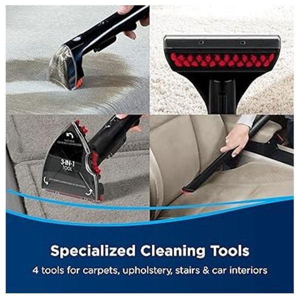  مكنسة بيسل المحمولة لغسل السجاد - 4720E - اسود 