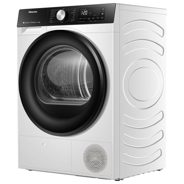  Hisense DH3S902BW - Dryer With Heating Pump - 9 kg - White 