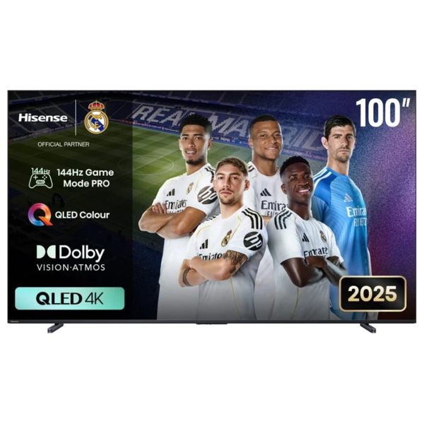  شاشة هايسنس - 100 انج - فئة 4K - UHD - QLED - Direct LED - 120Hz - Q7Q - أسود 