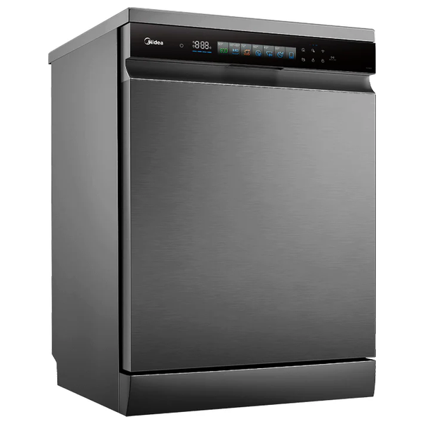  Midea WQP15-WU7633GUR(BS) - Dishwasher - 15 Sets - 8 Programs -  Gray 
