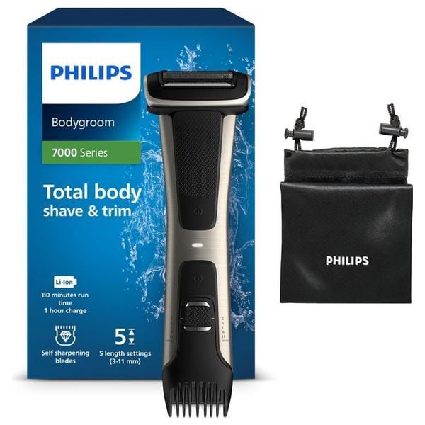  Philips BG7025/13 - Series 7000 - Showerproof Body Groomer and Trimmer - Black 