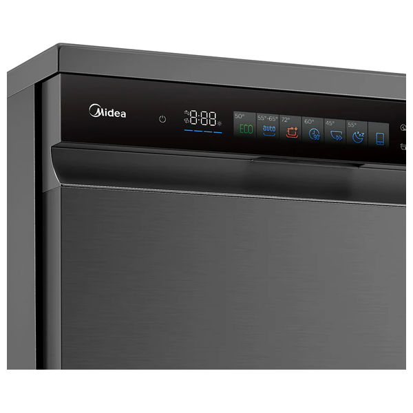  Midea WQP15-WU7633GUR(BS) - Dishwasher - 15 Sets - 8 Programs -  Gray 