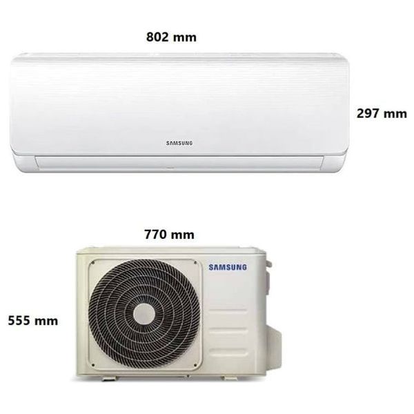  Samsung AR12BQHQGWK/IQ - 1 Ton - Wall Mounted Split - White - Free Installation 