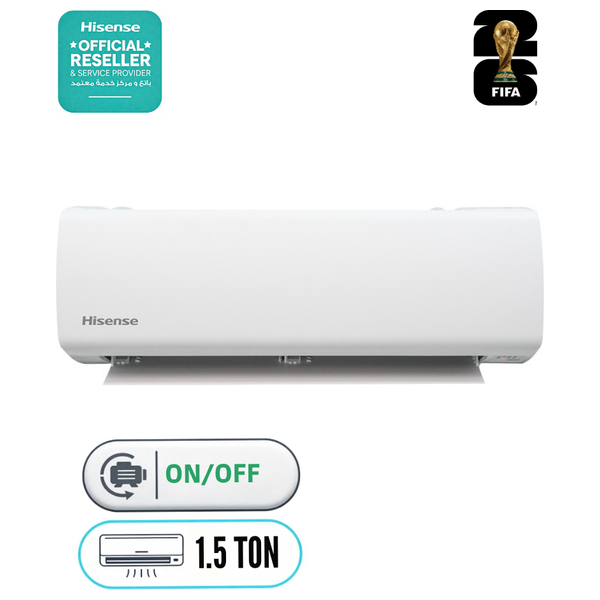  Hisense QAS-18HT - Wall-mounted Split AC - 1.5 Ton - On-Off - White 