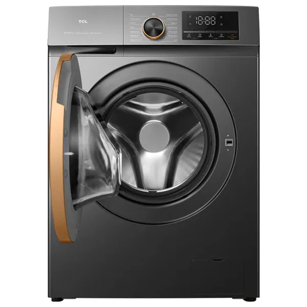  غسالة تحميل أمامي مع مجفف تي سي ال - 8 كغم - 1200 دورة/دقيقة - رمادي 