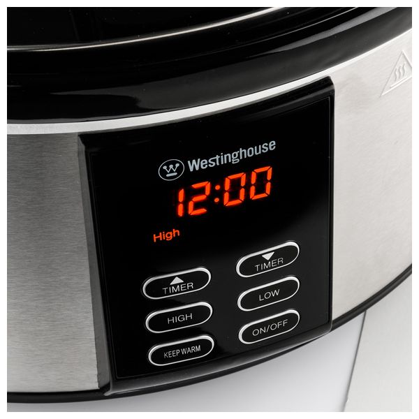  Westinghouse WKSC65 - Slow Cooker - 270W - 6.5 Liter - Stainless Steel 