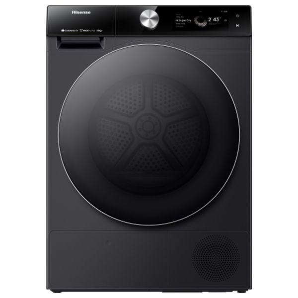 Hisense DH3S902BT - 9Kg - Front Loading Dryer - Black