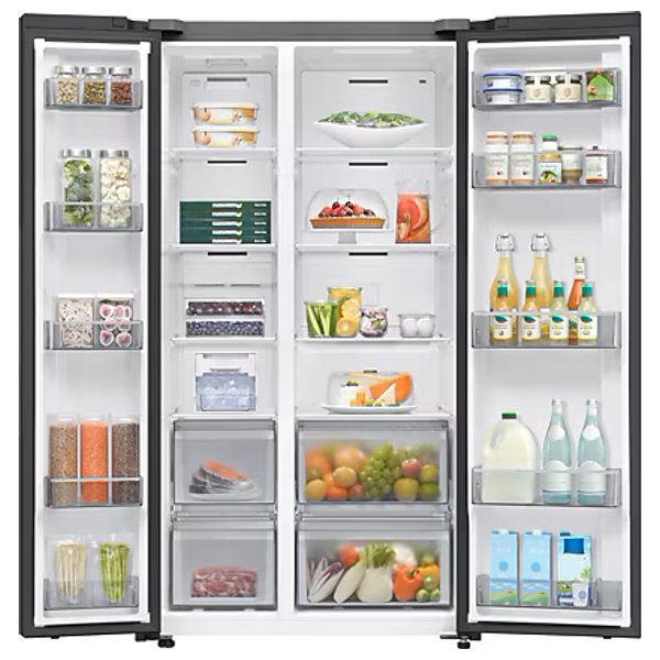  Samsung RS62R5001M9/LV - 25ft - Side By Side Refrigerator - Silver 