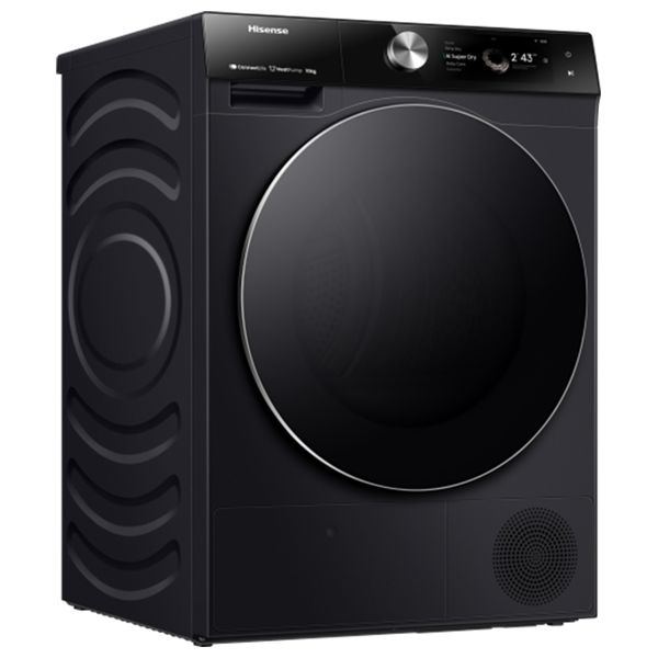 Hisense DH7S107BB - 10Kg - Front Loading Dryer - Black Titanium