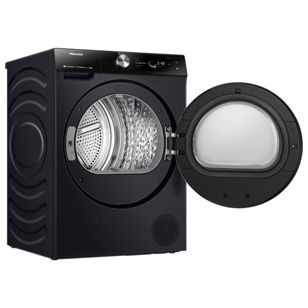 Hisense DH7S107BB - 10Kg - Front Loading Dryer - Black Titanium