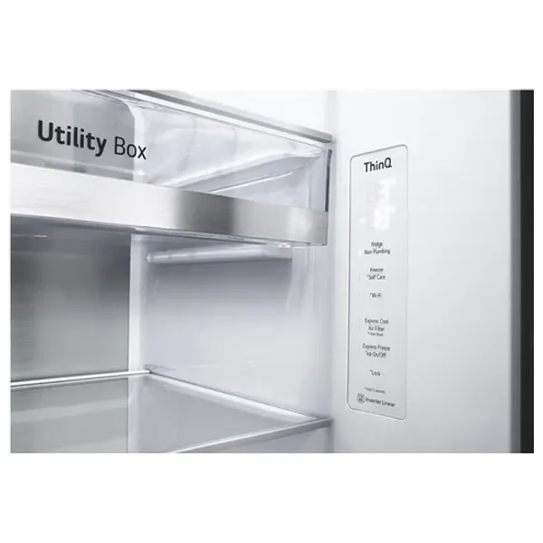  LG GCJ-287TVL - Side by Side Refrigerator - 22 Ft - Inverter - Silver 