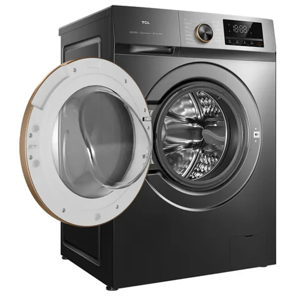  غسالة تحميل أمامي مع مجفف تي سي ال - 8 كغم - 1200 دورة/دقيقة - رمادي 