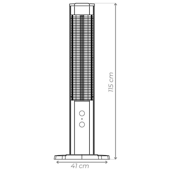 Kumtel MH-2300 - Radiant Heater - 2300 W - Black