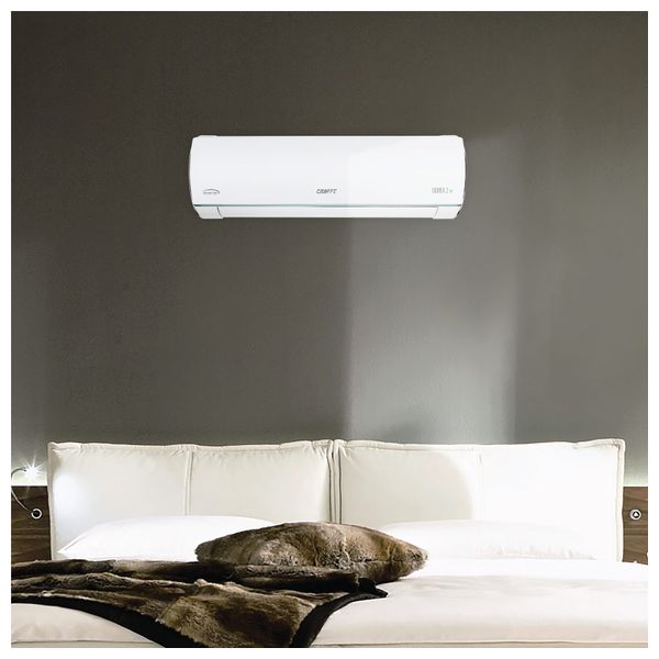  سبلت جداري كرافت  - 1.5 طن - إنفيرتر - تحكم بالامبير - CRS2TAB-18INV - أبيض 