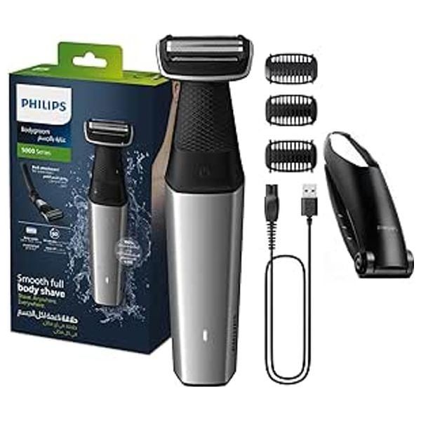 Philips BG5021/15 - Series 5000 - Showerproof Groin & Body Trimmer - Bidirectional Trimmer - Silver