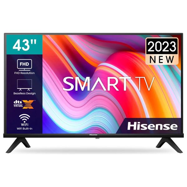 Hisense 43-Inch 43A4K Series - Smart TV - 4K - FHD - LED - 60Hz - 2023 Model