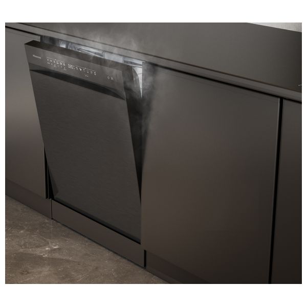  غسالة صحون هايسنس - انفيرتر - 16 سيت - HS673C90BME - اسود 