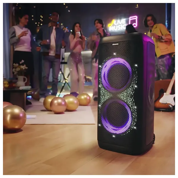  Hisense Party Thunder - Bluetooth Speaker - 620 W - Black 