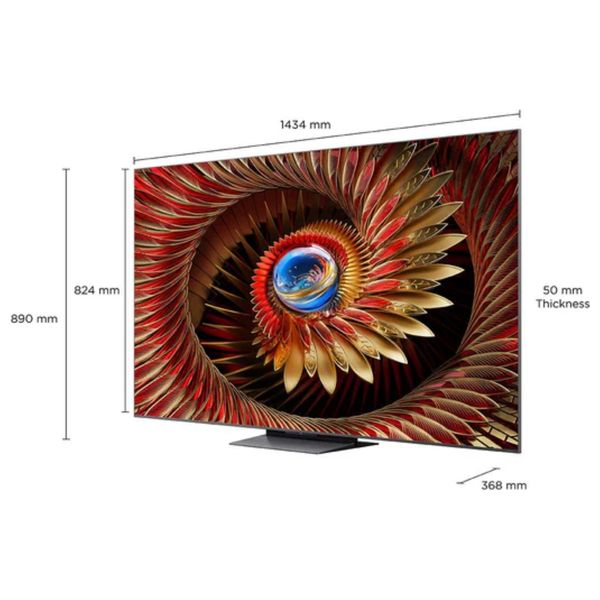  TCL 65-Inch C8K Series - Smart - 4K - QD-Mini LED - 144Hz - 2025 Model 