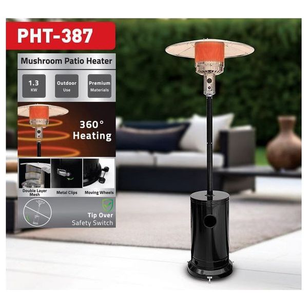  Newal PHT-387 - Gas Heater - Black 