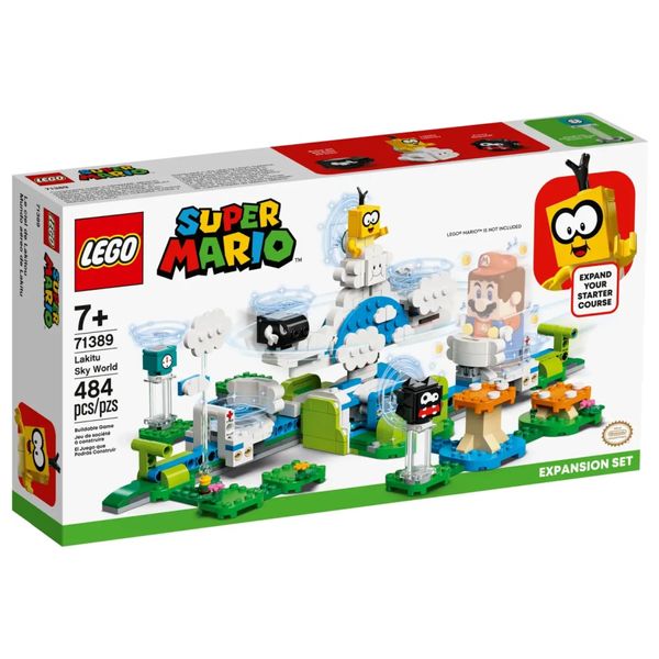  Lego Super Mario Lakitu Sky World Expansion Set - Building Toys 